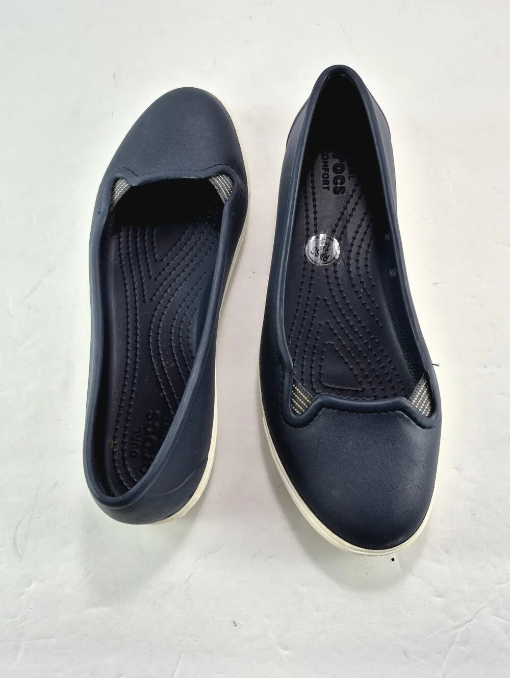 Crocs CitiLane Platform Slip-On Ballet Flats in women's size 7.